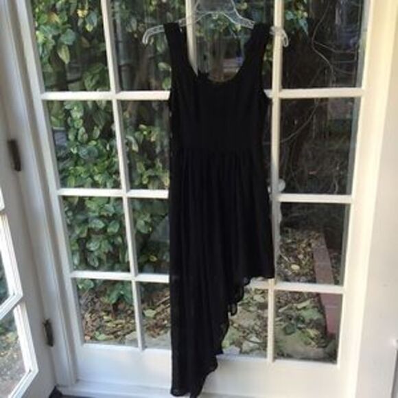 Blue juice XS Black assymetrical dress with zipper and lining - Picture 4 of 12